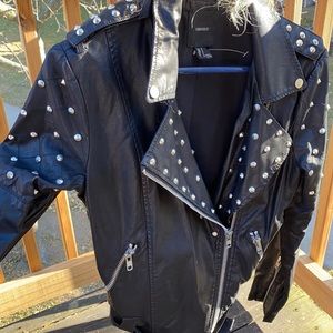 Studded motorcycle jacket